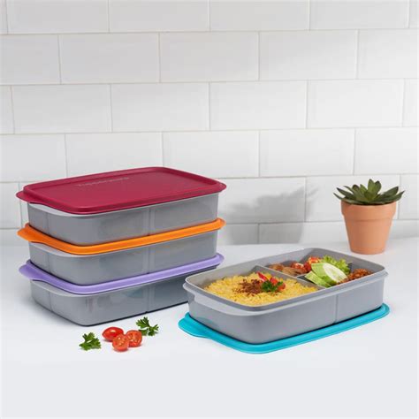 tupperware stainless steel lunch box|tupperware divided lunch container.